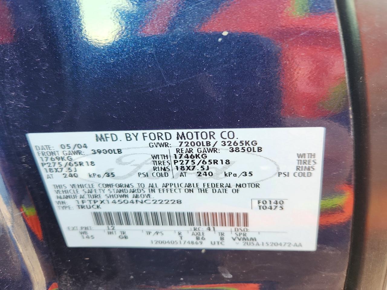 2004 Ford F150