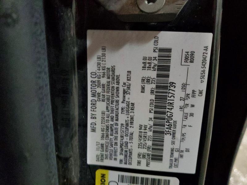 2018 Ford Fusion s