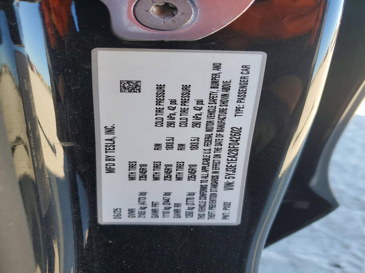 2025 Tesla Model 3