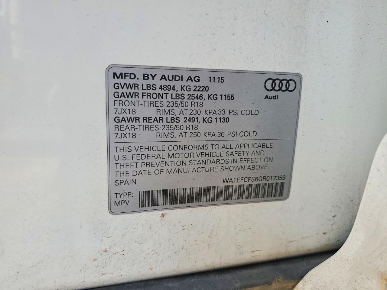 2016 Audi Q3 Premium Plus