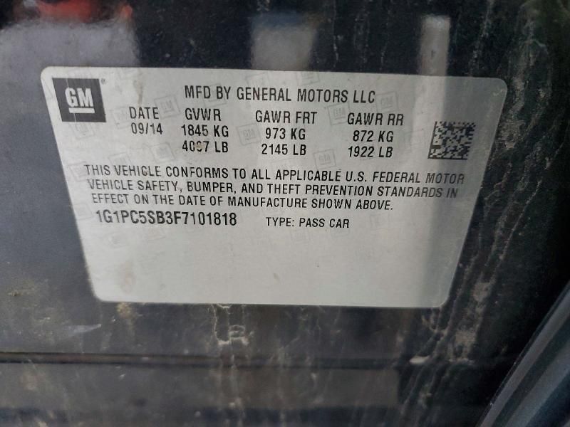 2015 Chevrolet Cruze lt