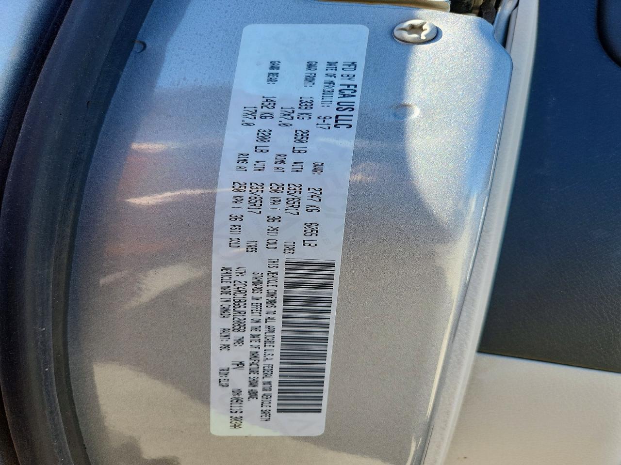 2018 Chrysler Pacifica Touring l