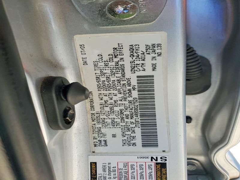 2005 Toyota 4runner Sport Edition