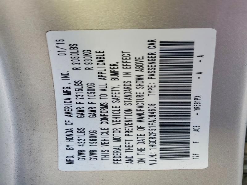 2015 Honda Accord Sport