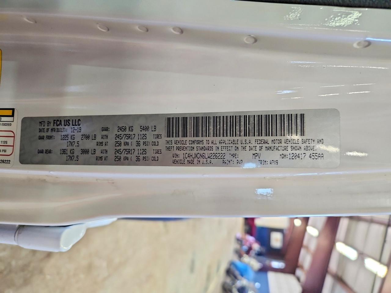 2020 Jeep Wrangler Unlimited Sport