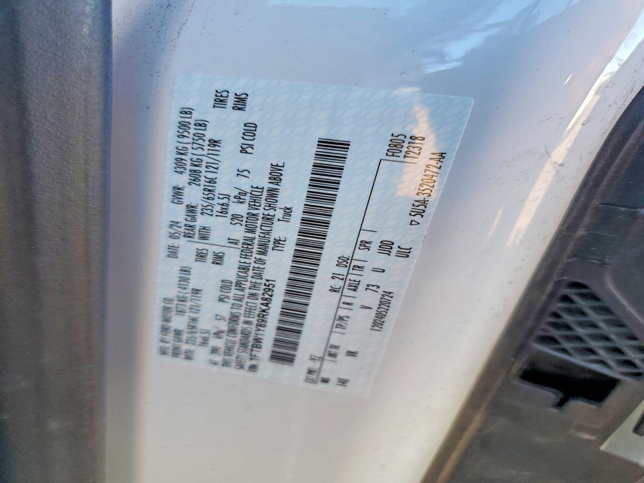 2024 Ford Transit T-350 Utility / Service Van