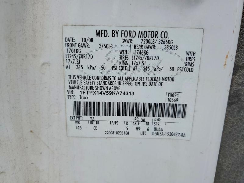 2009 Ford F150 Super cab