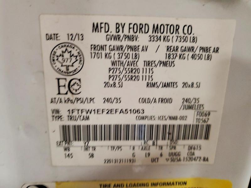 2014 Ford F150 Supercrew