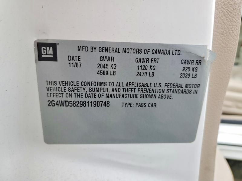 2008 Buick Lacrosse cxl