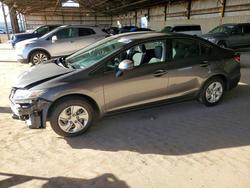 Honda salvage cars for sale: 2013 Honda Civic lx