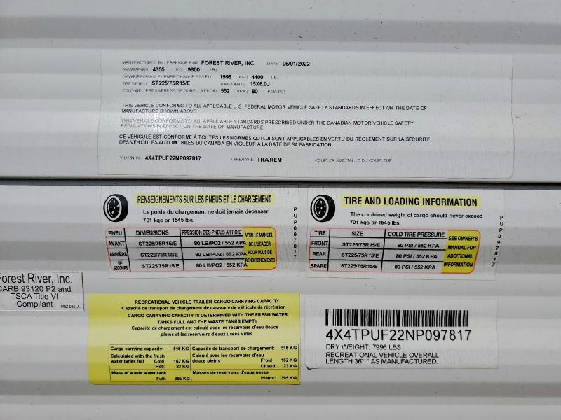 2022 Puma 2022 Forest River Puma Camper