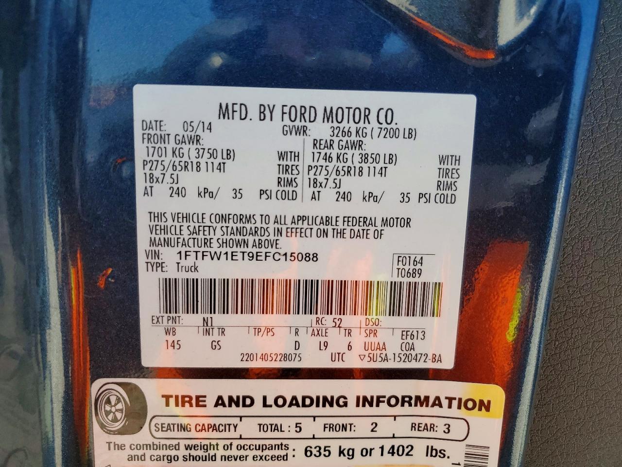 2014 Ford F150 Supercrew