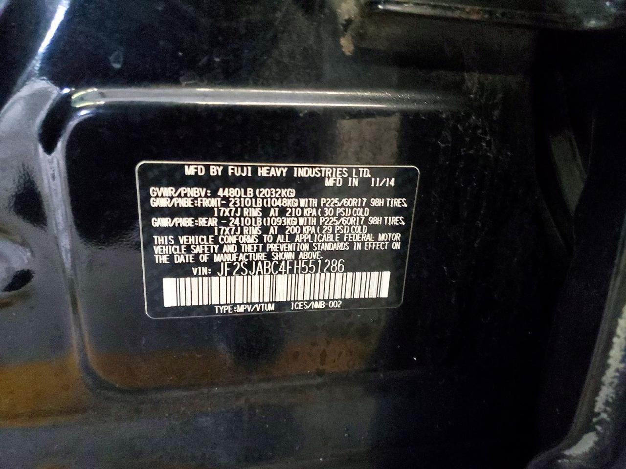 2015 Subaru Forester 2.5i
