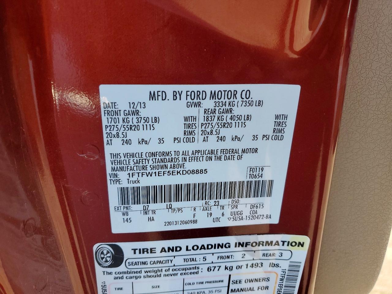 2014 Ford F150 Supercrew