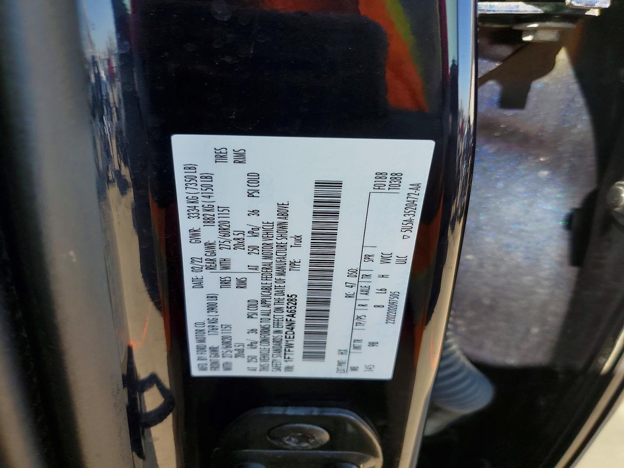 2022 Ford F150 Supercrew