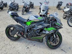 Salvage motorcycles for sale at Homestead, FL auction: 2025 Kawasaki ZX636 K