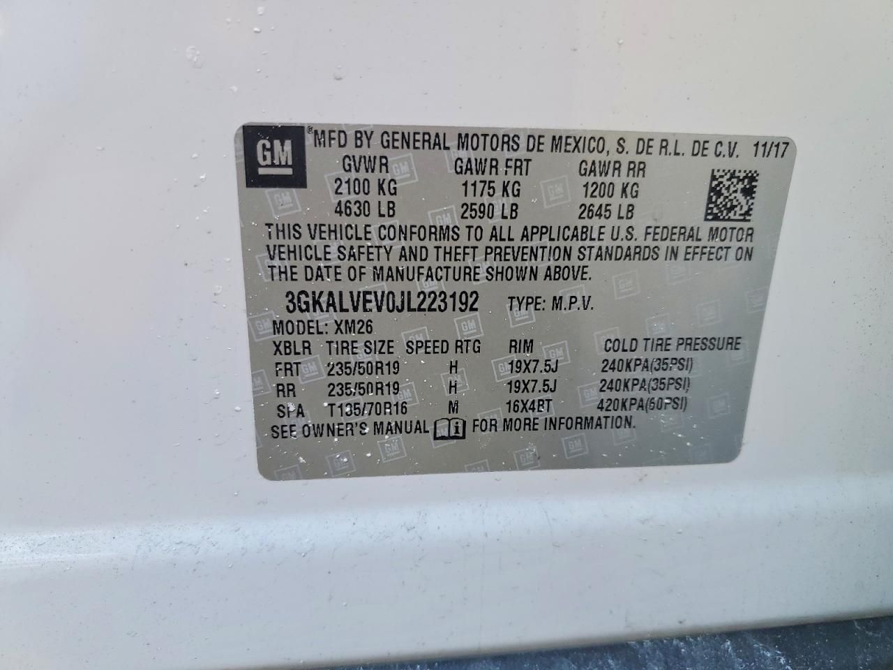 2018 GMC Terrain slt