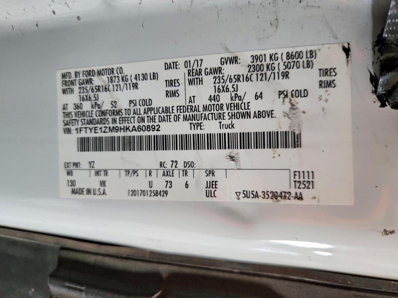 2017 Ford Transit T-150