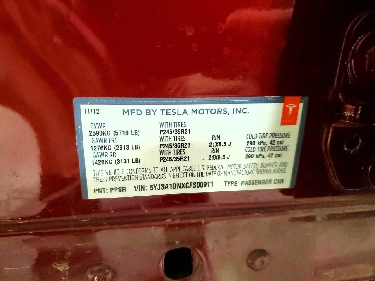 2012 Tesla Model s