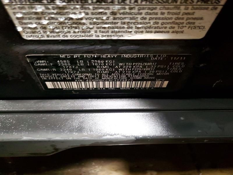 2012 Subaru Outback 2.5i Premium