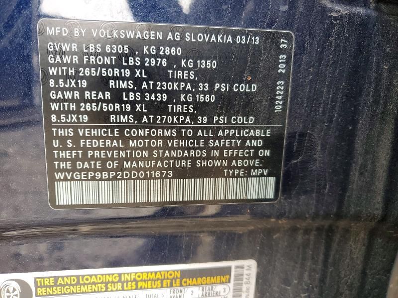 2013 Volkswagen Touareg V6 tdi