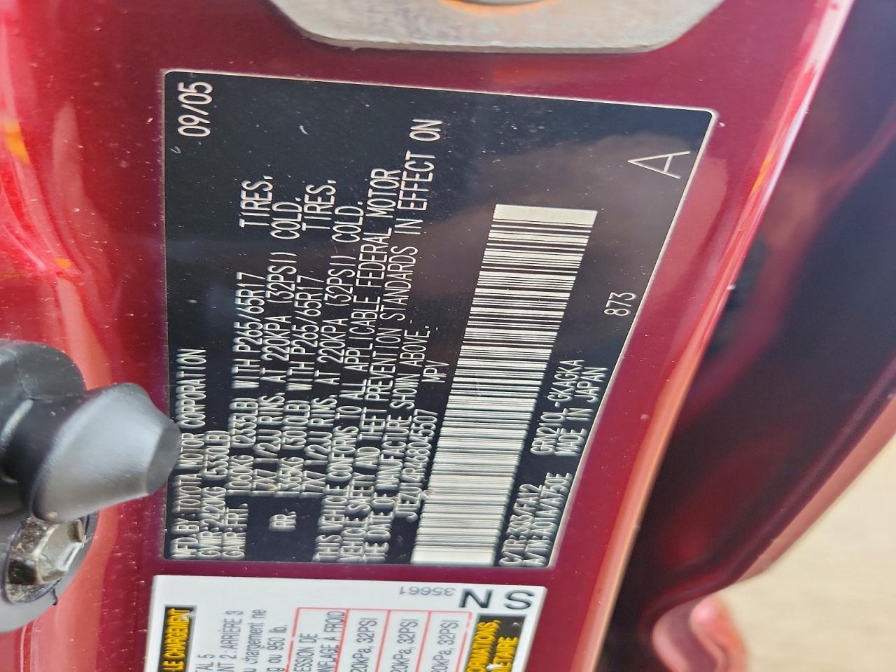 2006 Toyota 4runner SR5