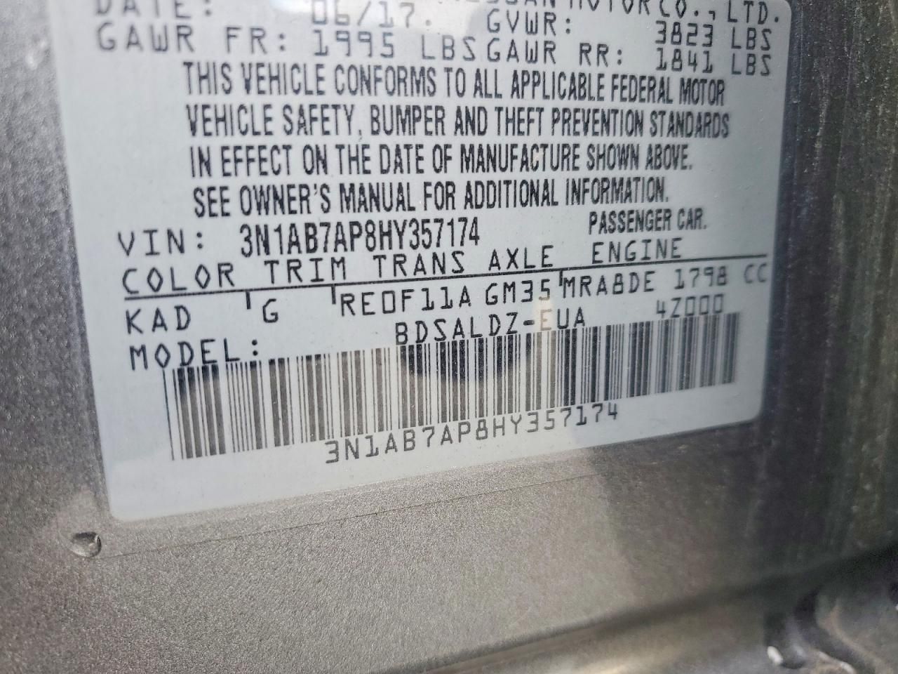 2017 Nissan Sentra s