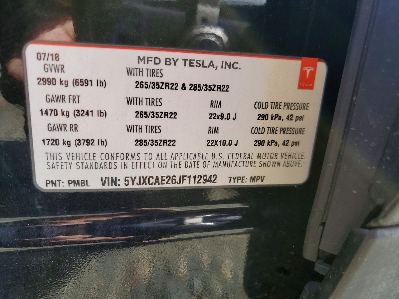 2018 Tesla Model x