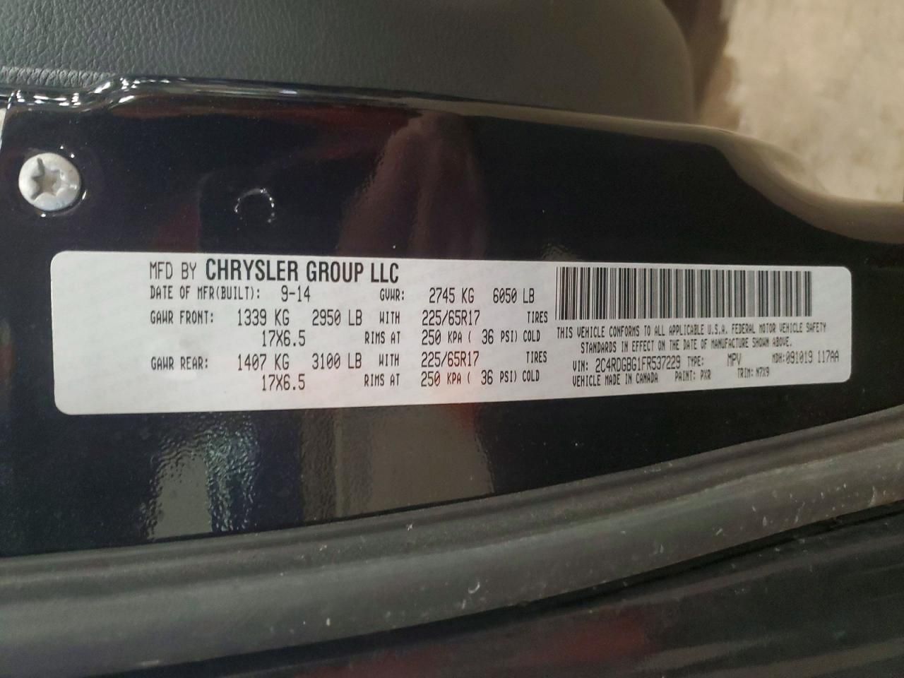 2015 Dodge Grand Caravan se