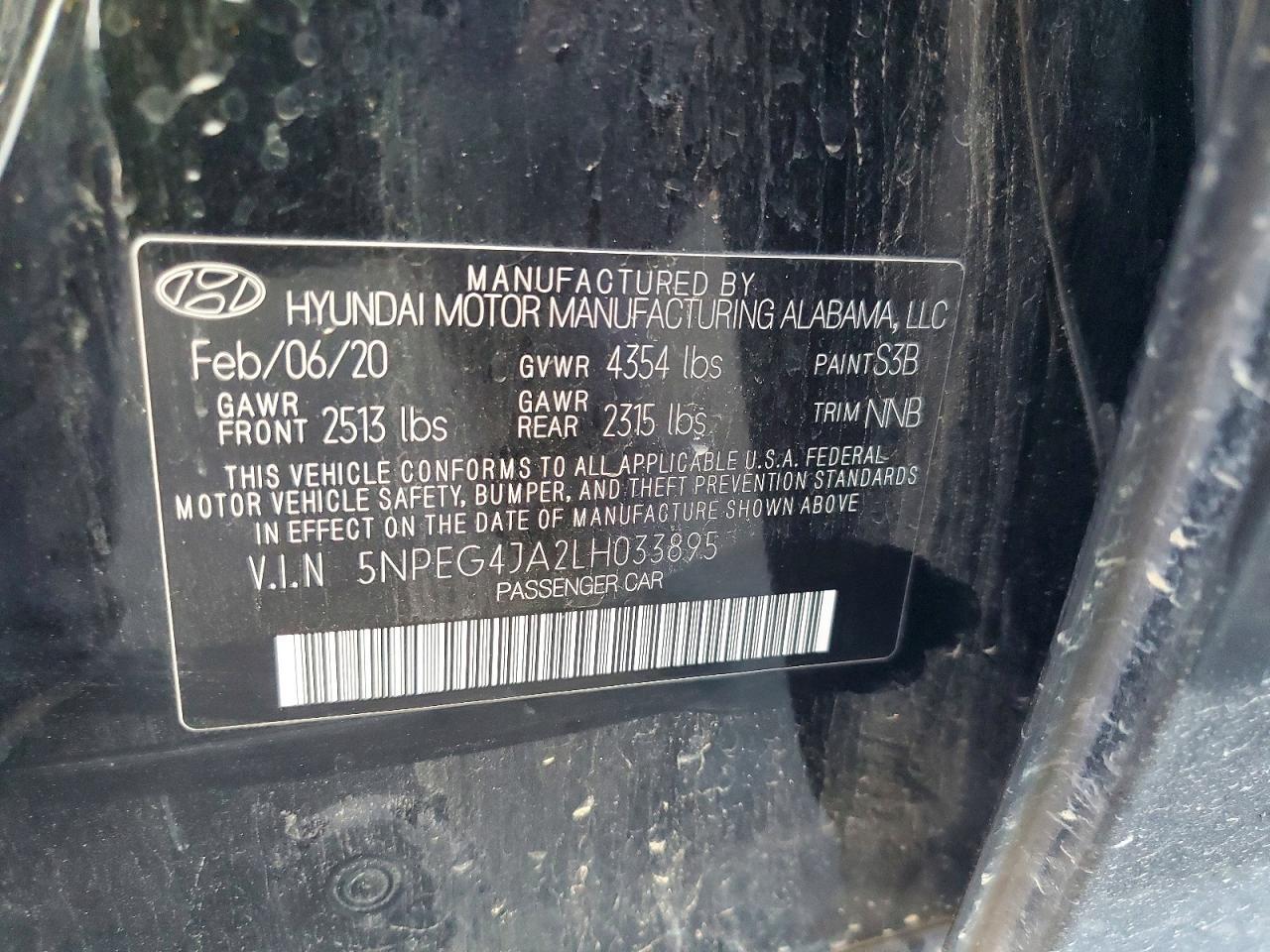 2020 Hyundai Sonata se