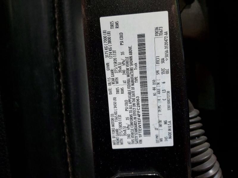 2015 Ford F150 Supercrew