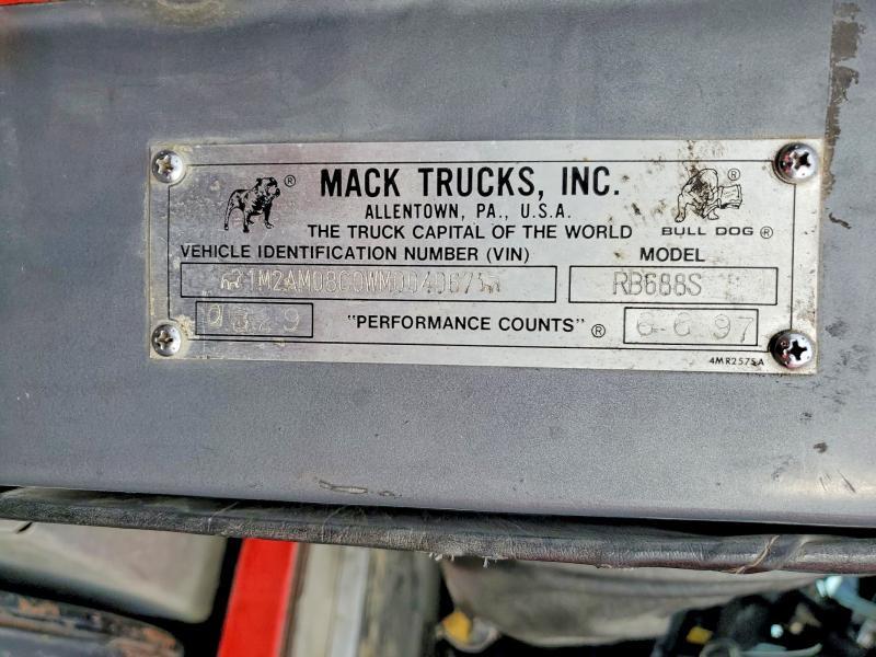 1998 Mack RB688S Dump Truck