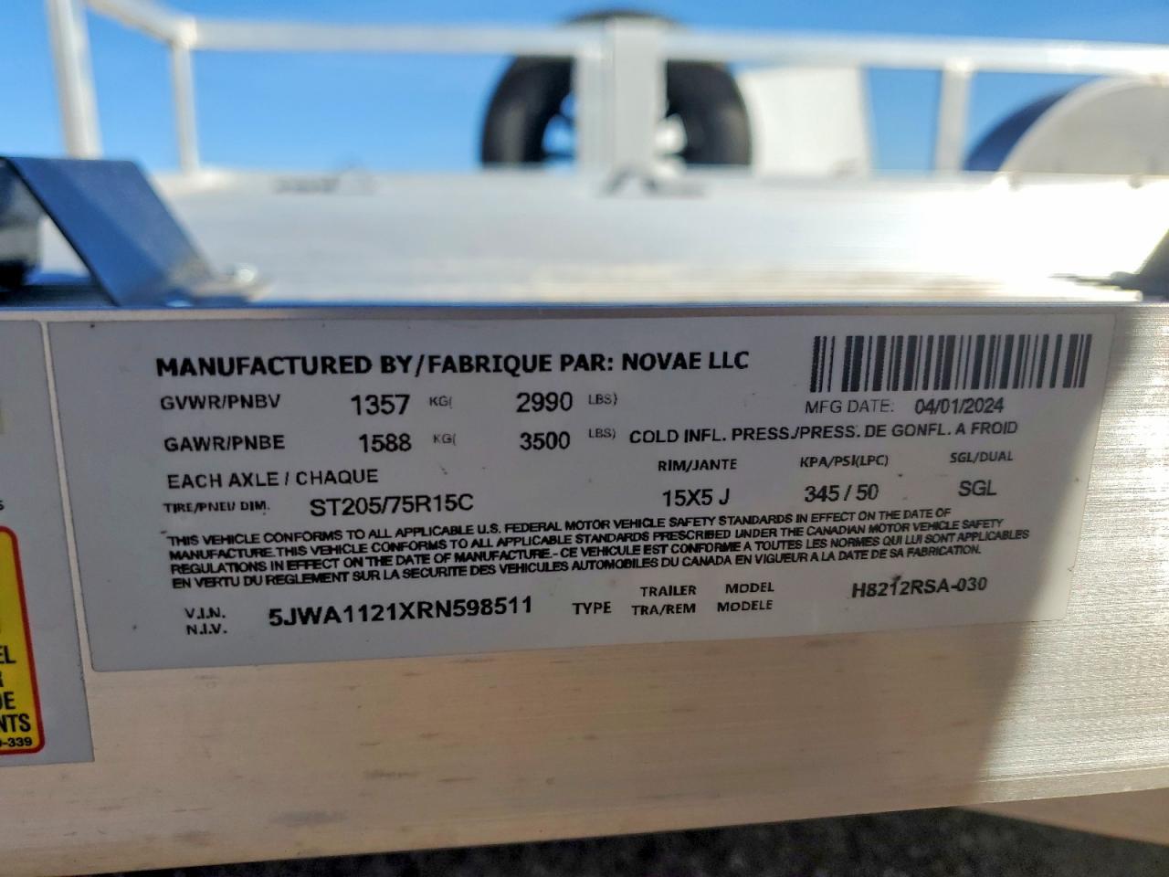 2024 H&h Trailers 1999 H&H Utility Trailer