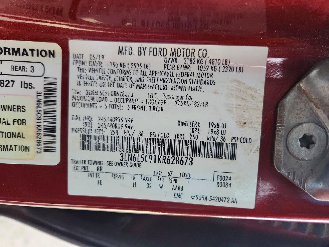 2019 Lincoln Mkz Reserve i