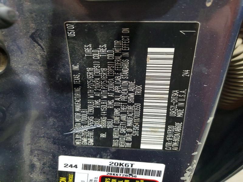 2007 Toyota Tundra Double cab SR5