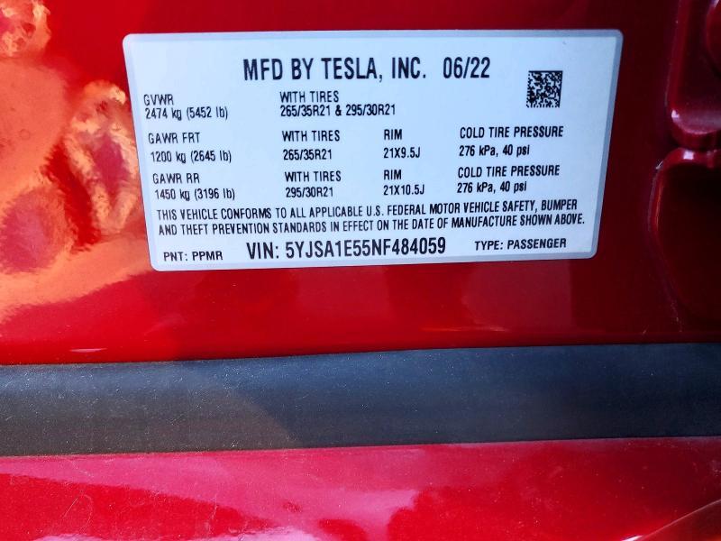2022 Tesla Model s