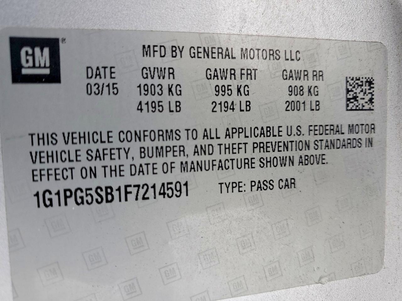 2015 Chevrolet Cruze ltz