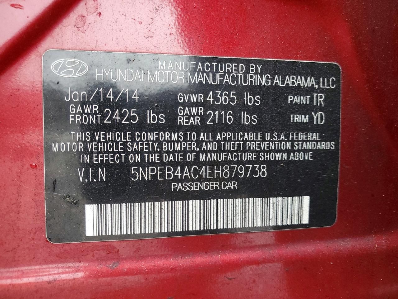 2014 Hyundai Sonata gls