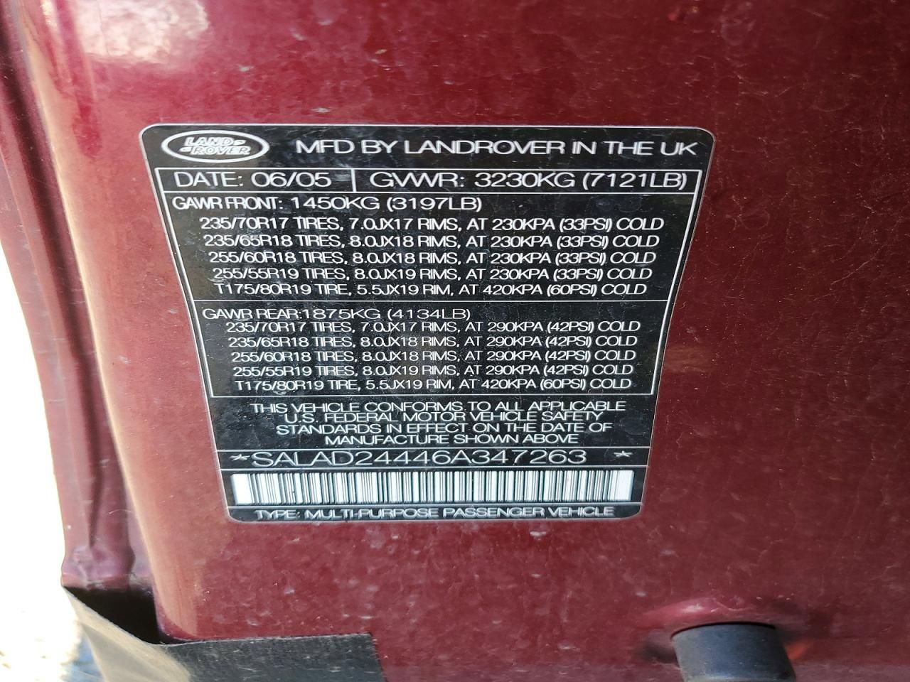 2006 Land Rover LR3 se