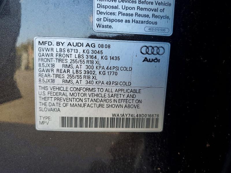 2009 Audi Q7 3.6 Quattro