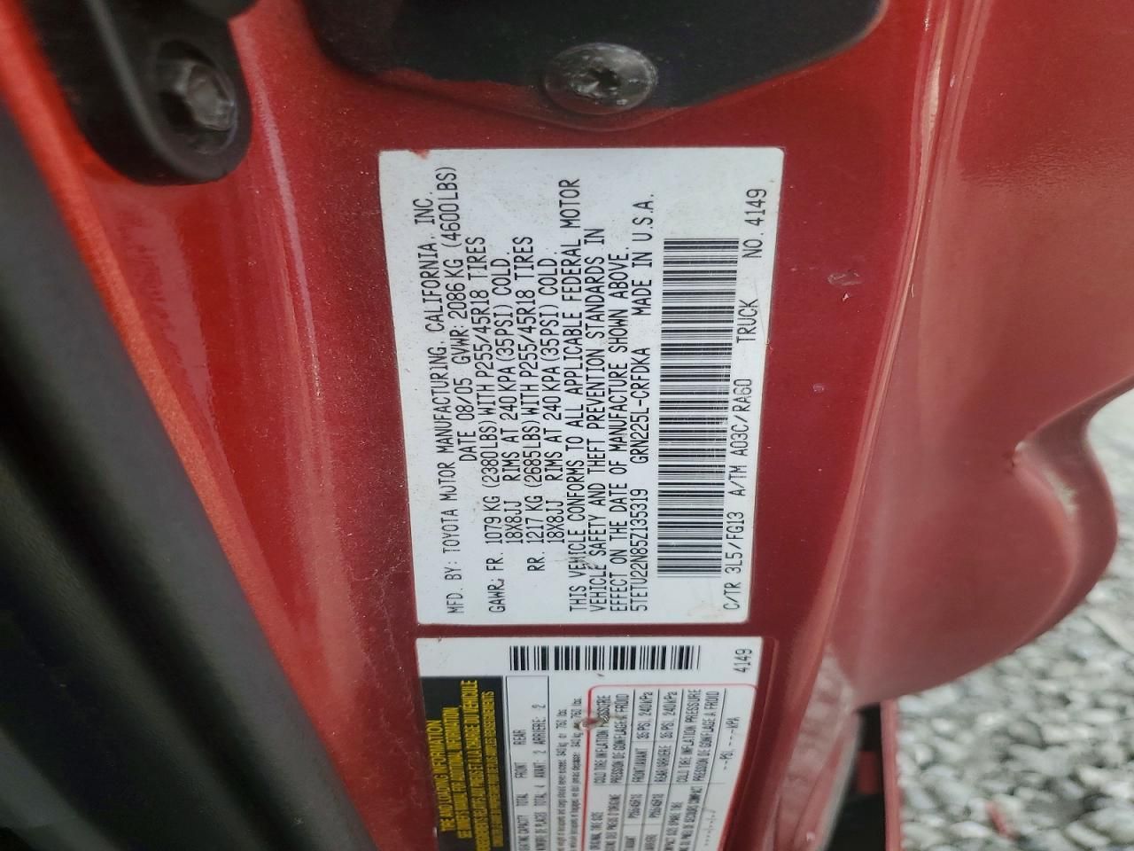 2005 Toyota Tacoma X-RUNNER Access Cab