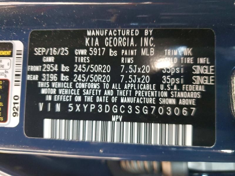 2025 KIA Telluride ex