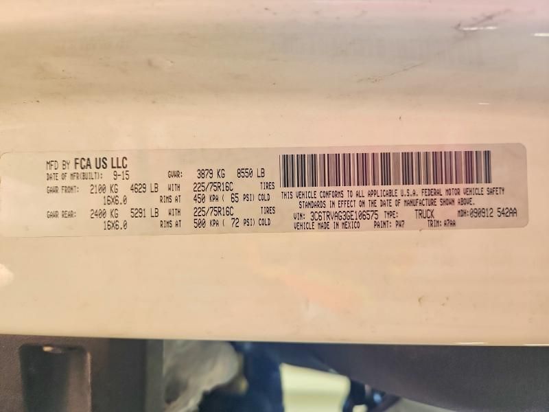 2016 Dodge RAM Promaster 1500 1500 Standard