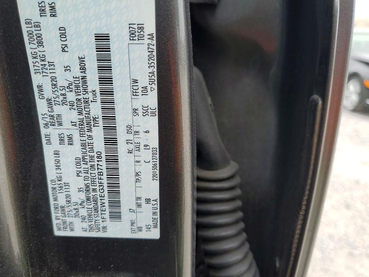 2015 Ford F150 Supercrew