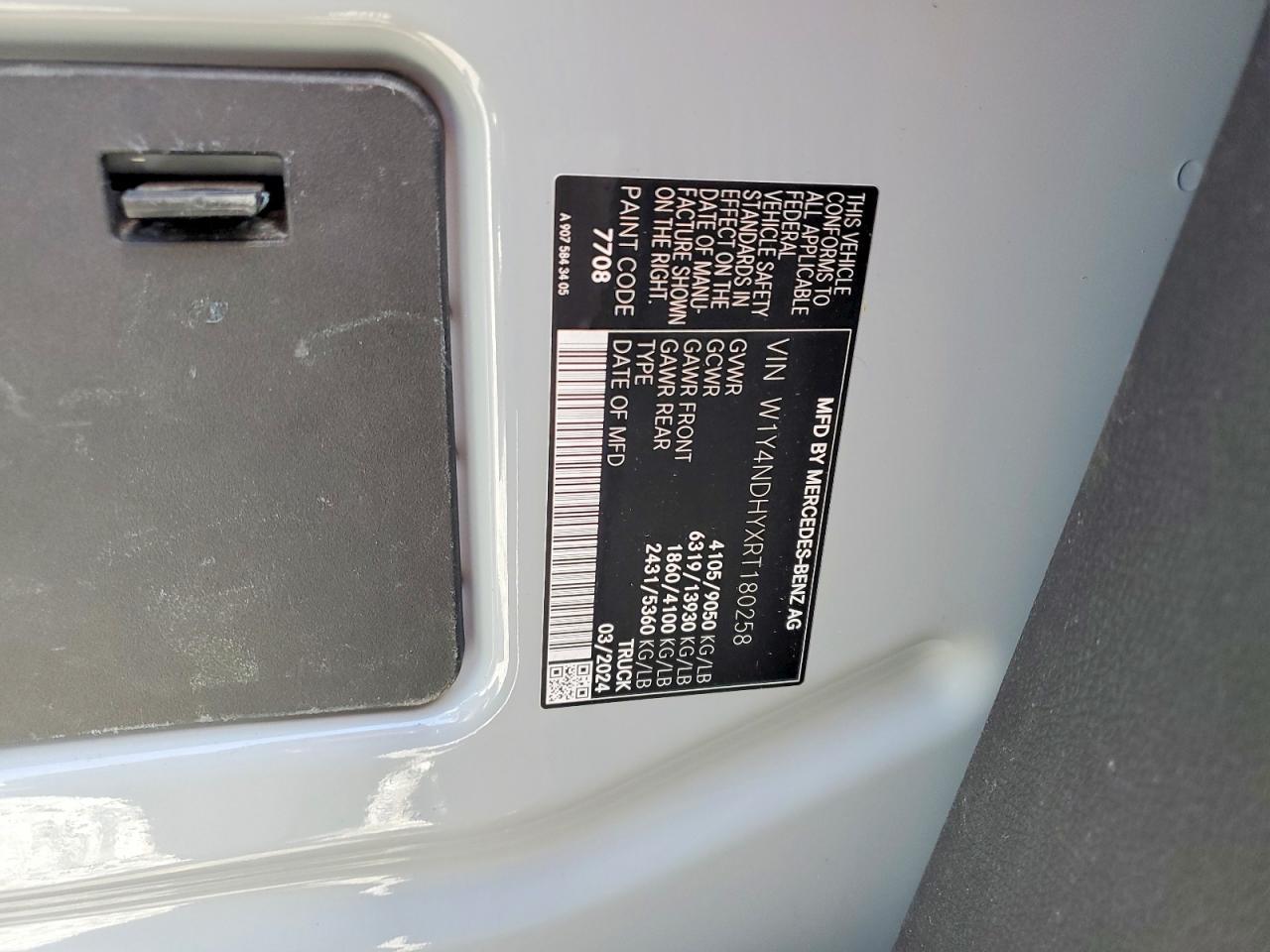 2024 Mercedes-Benz 2024 Mercedes Benz Sprinter 2