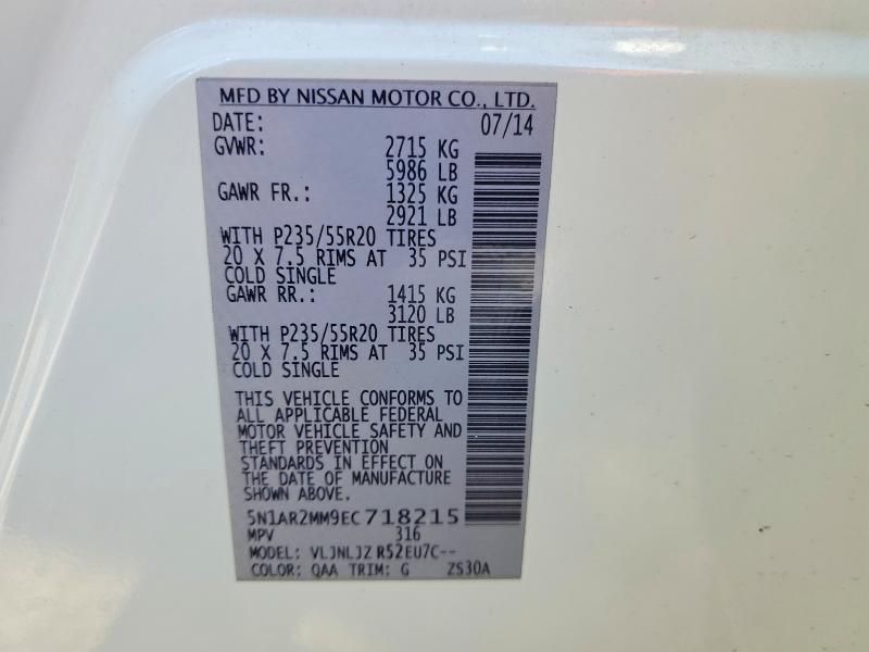 2014 Nissan Pathfinder s