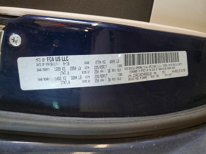 2017 Chrysler Pacifica Touring l