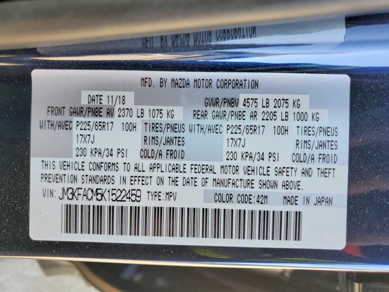 2019 Mazda Cx-5 Touring