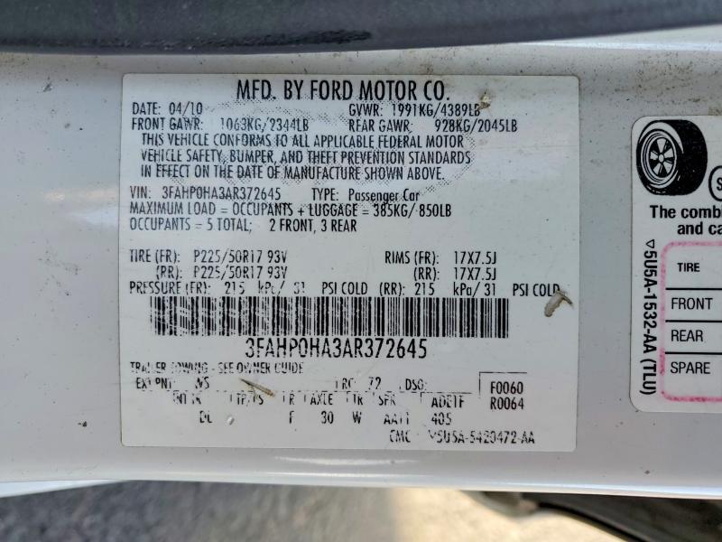 2010 Ford Fusion se