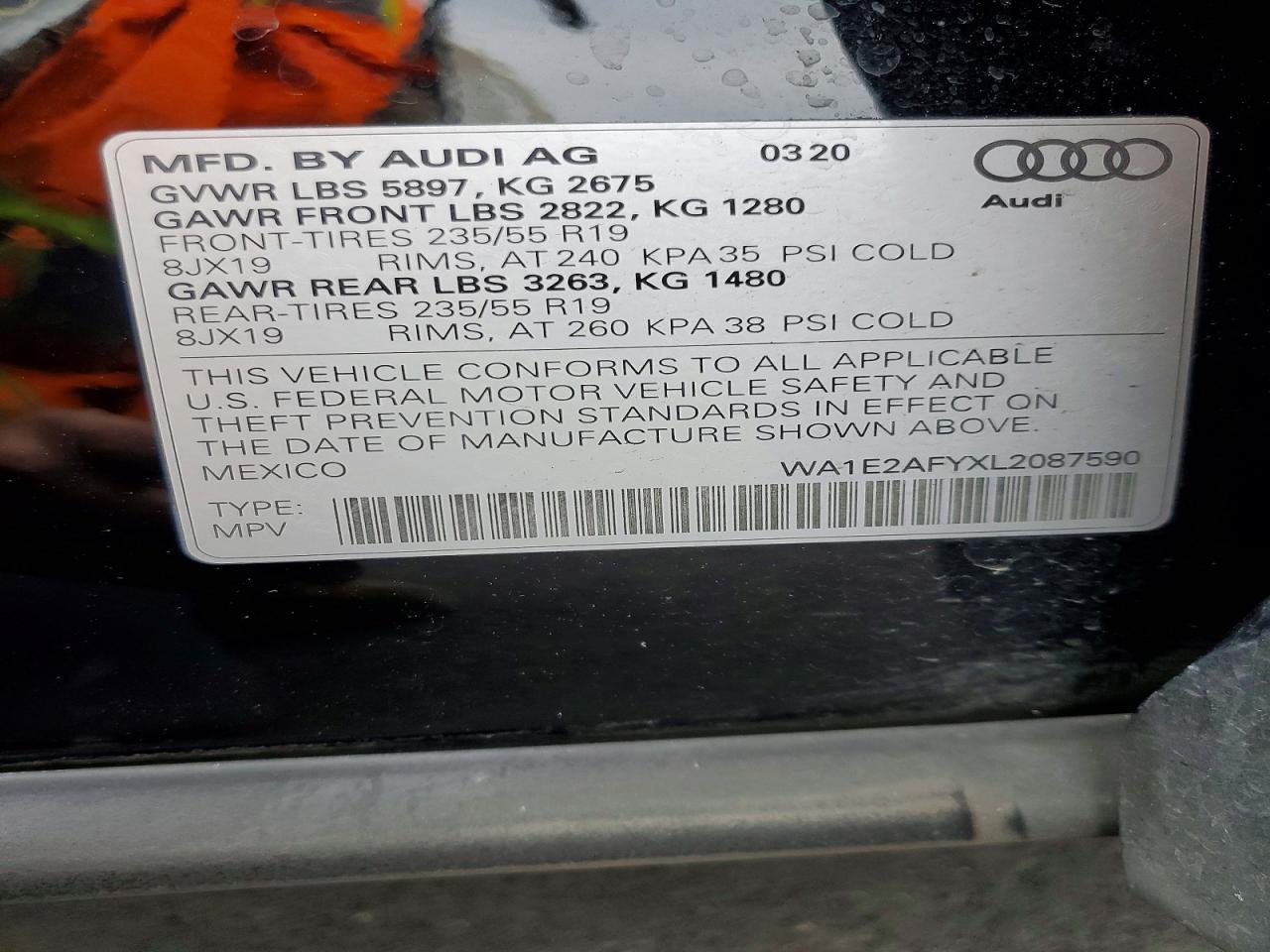 2020 Audi Q5 e Premium Plus